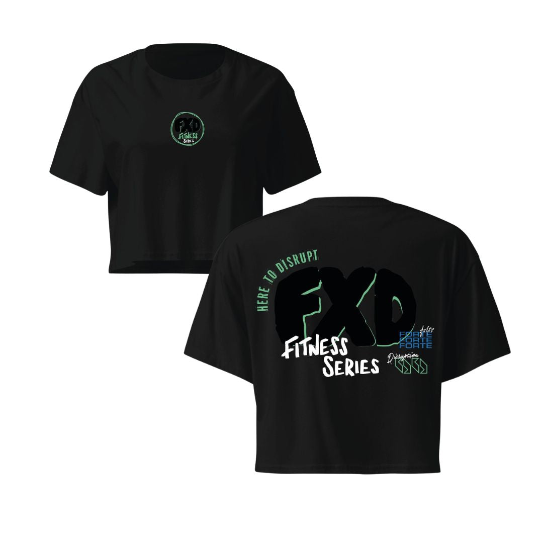 Black FXD Crop Women's Crop Top