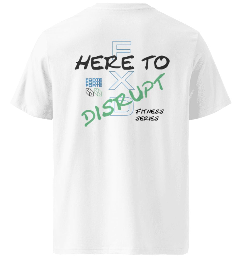 White Here to Disrupt Tee Unisex