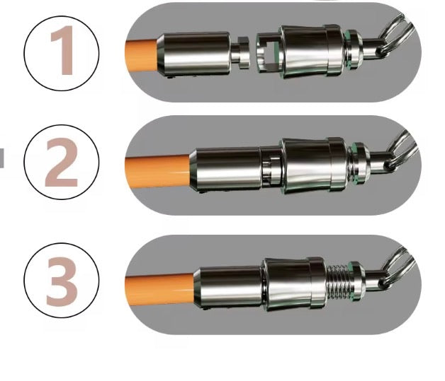 Trinity heavy rope set of 3 cables for skipping endurance