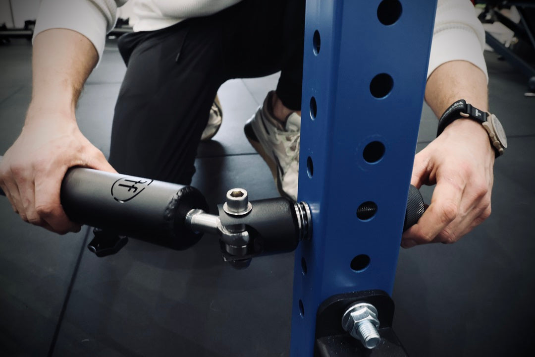 Rack-Mounted Landmine Attachment with 360° Rotation